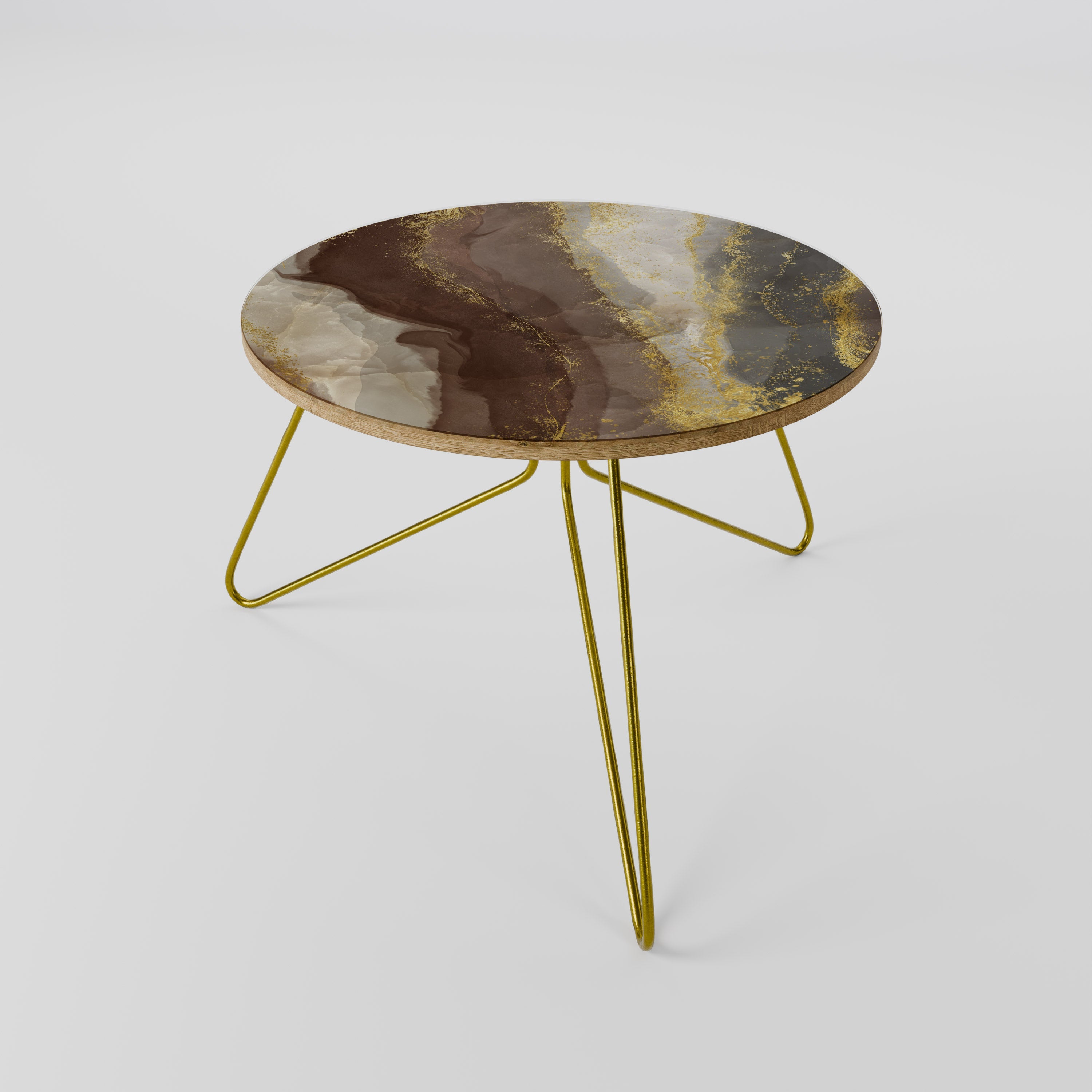 Marmorierter Couchtisch 60 ELEGANCE