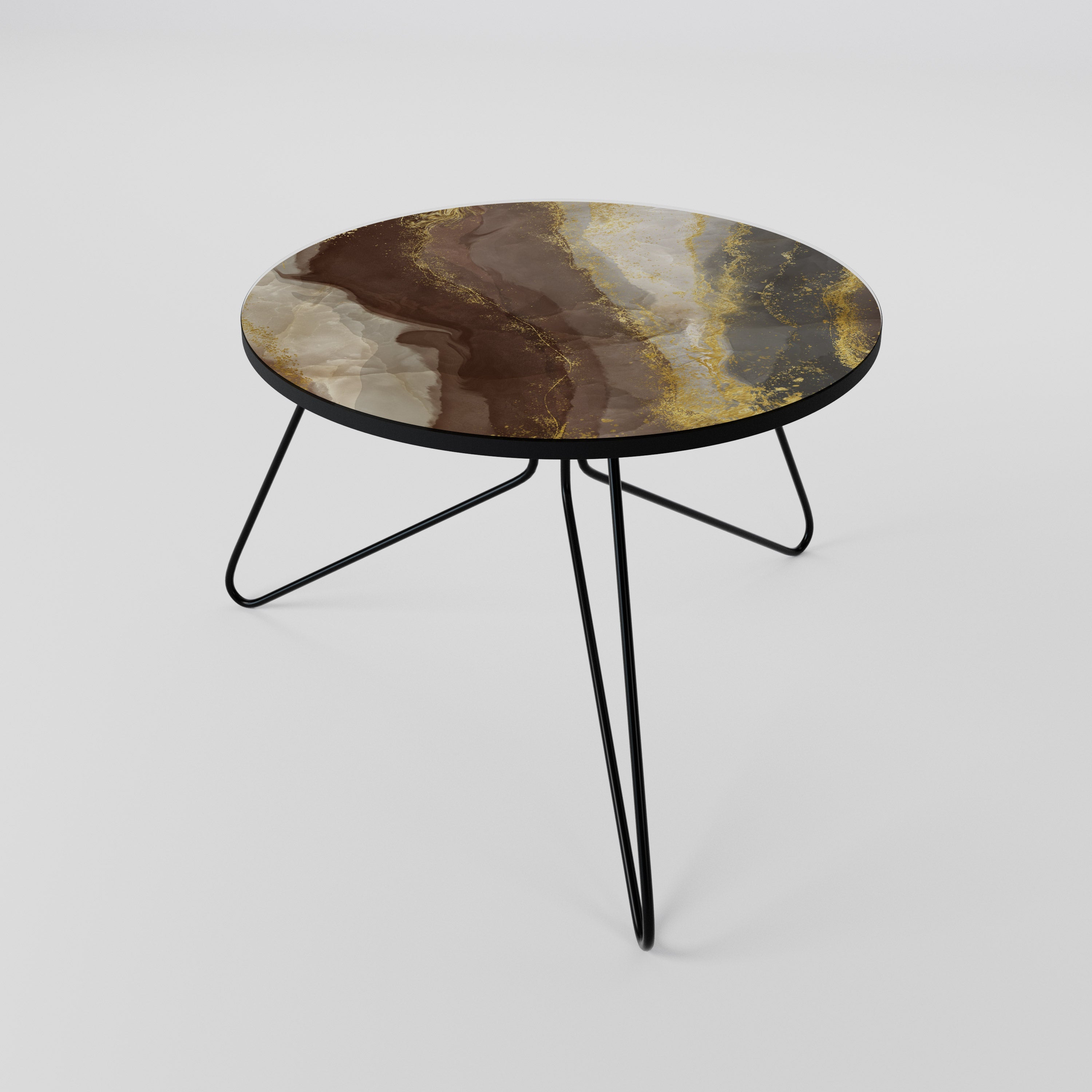 Marmorierter Couchtisch 60 ELEGANCE