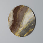 MARBLED ELEGANCE Runde Wanddekoration Ø 69 cm