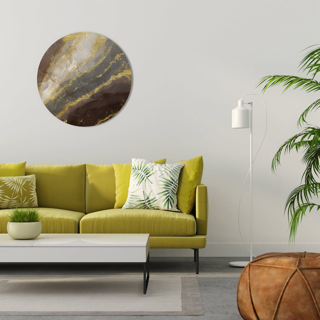 MARBLE MIRAGE Runde Wandkunst
