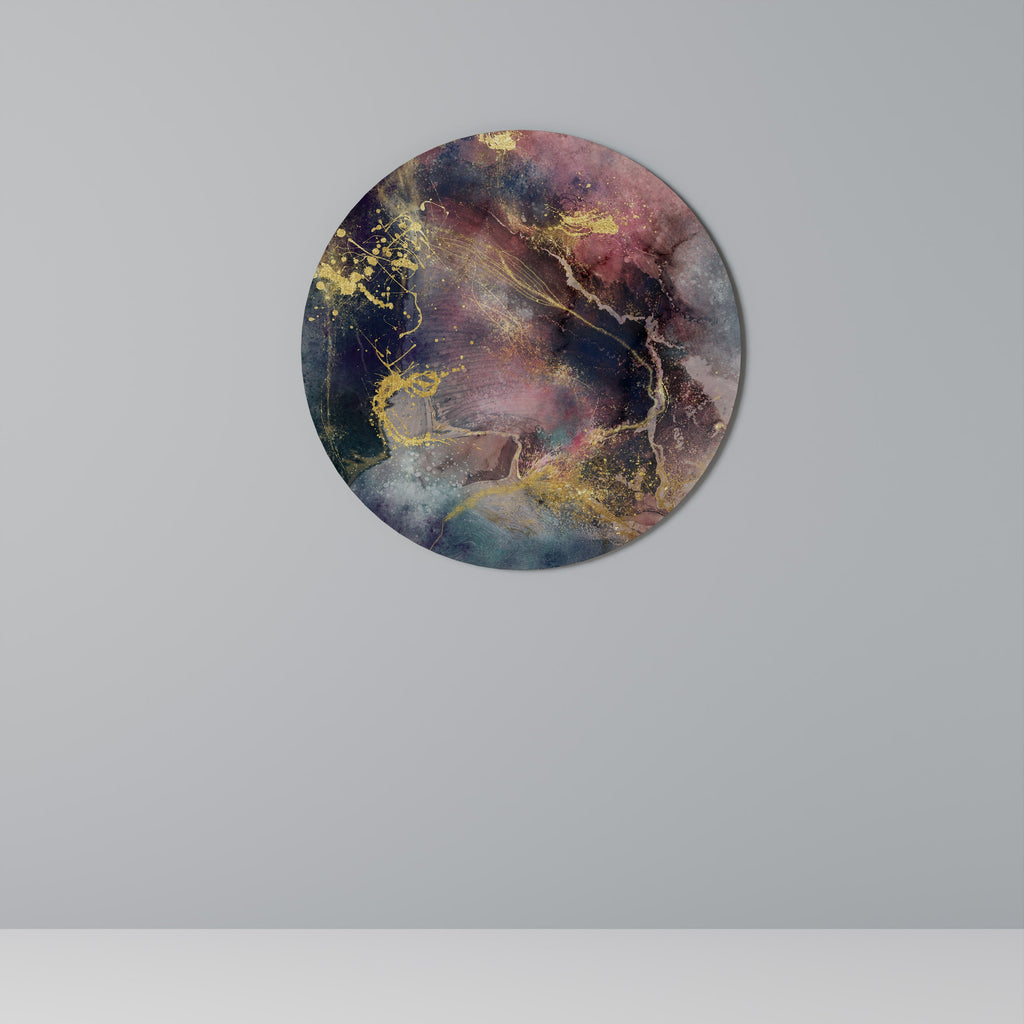 GALAXY GOLDEN DUST Runde Wandkunst