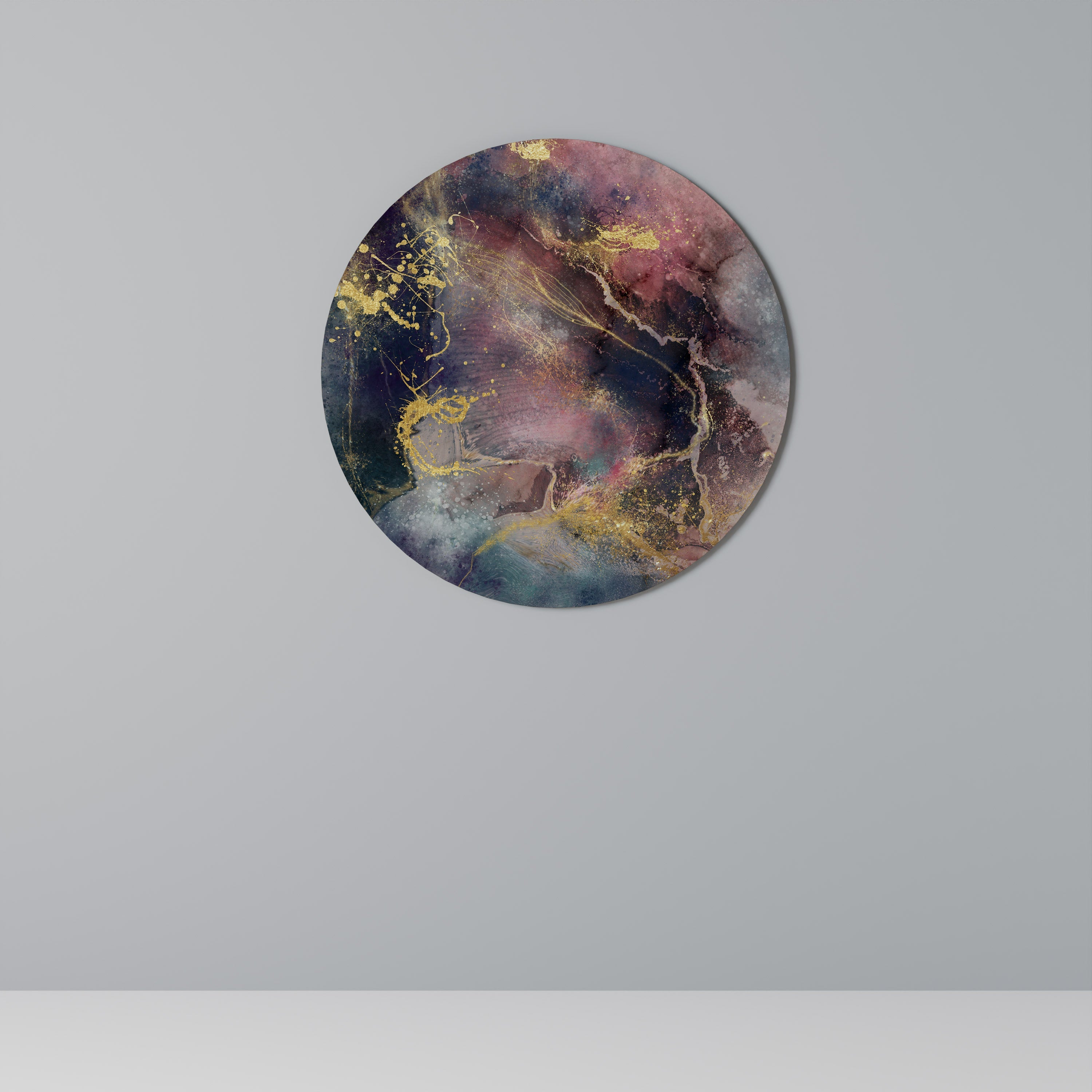 GALAXY GOLDEN DUST Runde Wandkunst