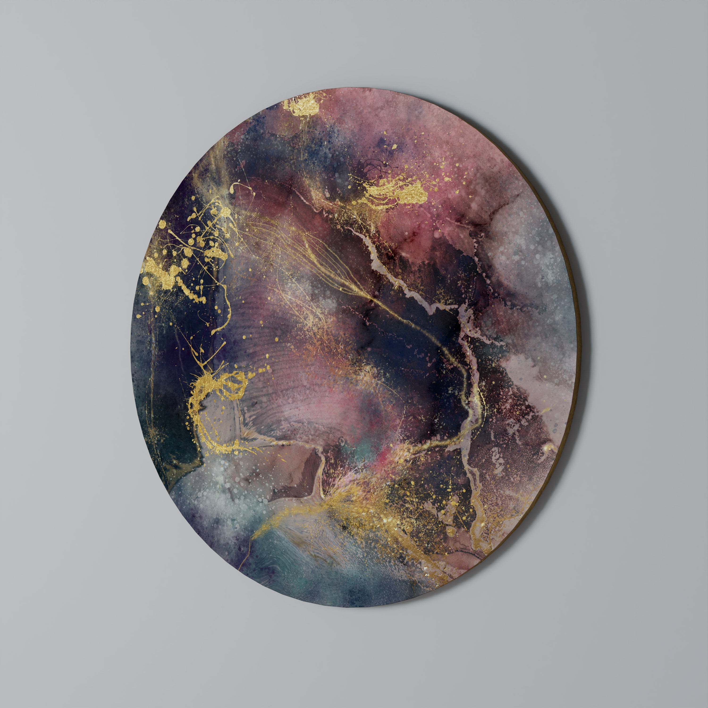 GALAXY GOLDEN DUST Runde Wandkunst