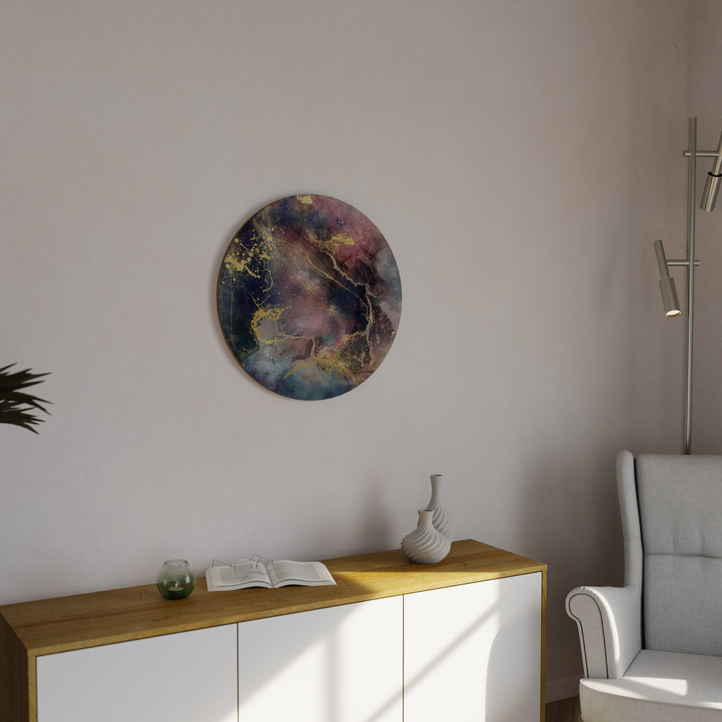 GALAXY GOLDEN DUST Runde Wandkunst
