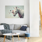 FUTURISTIC HORSE Selbstklebendes Horizontal-Poster