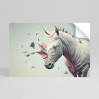 FUTURISTIC HORSE Selbstklebendes Horizontal-Poster