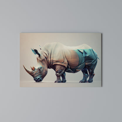 FUTURISTIC RHINO Horizontal Canvas Print