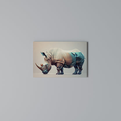 FUTURISTIC RHINO Horizontal Canvas Print