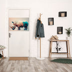 FUTURISTIC RHINO Selbstklebendes Horizontal-Poster