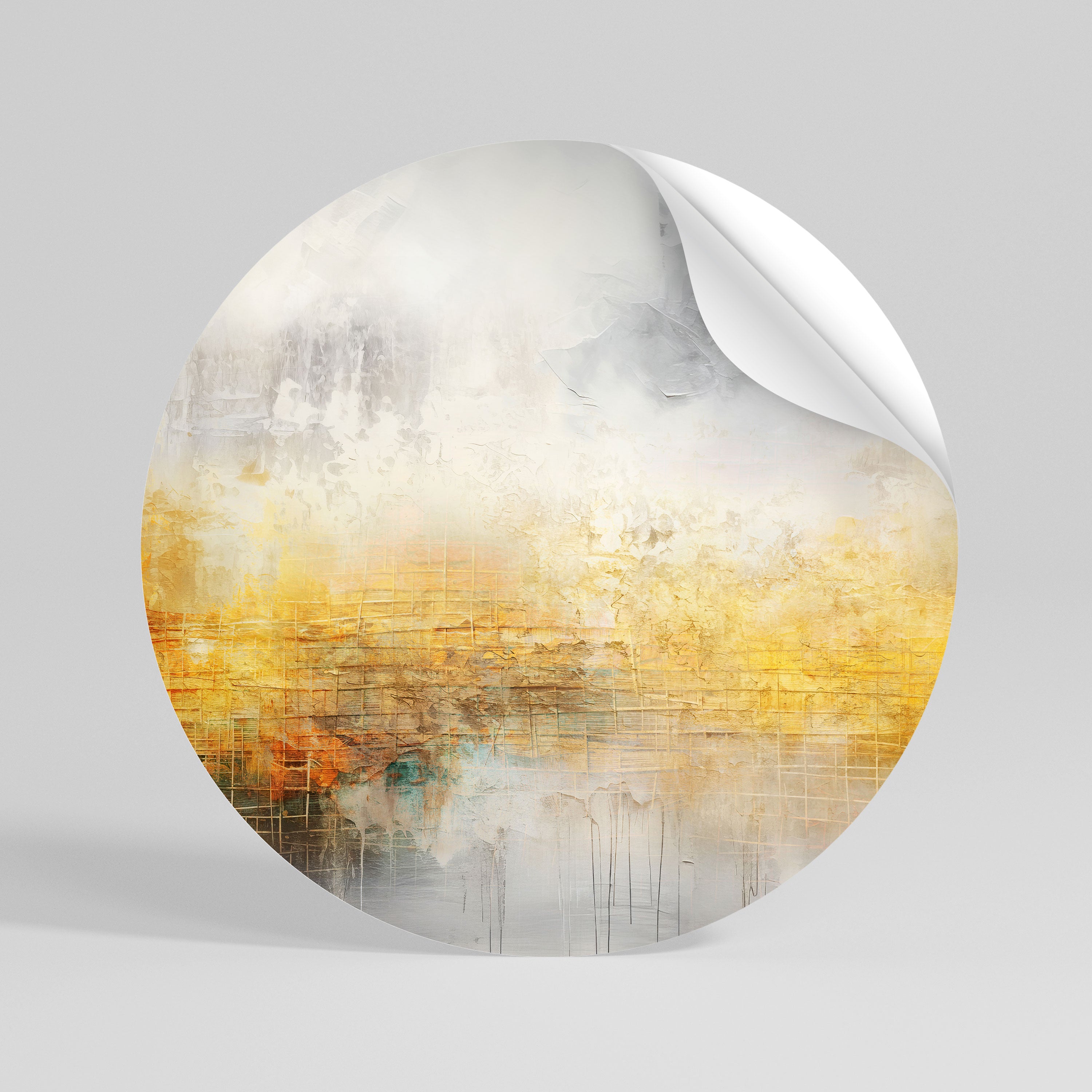 IMPRESSIONAL DAWN Runder Wandsticker zum Abziehen und Aufkleben