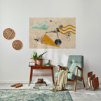 SHAPES OF BALLERINA Peel and Stick Horizontal Poster