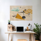 SHAPES OF BALLERINA Peel and Stick Horizontal Poster