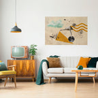 SHAPES OF BALLERINA Peel and Stick Horizontal Poster