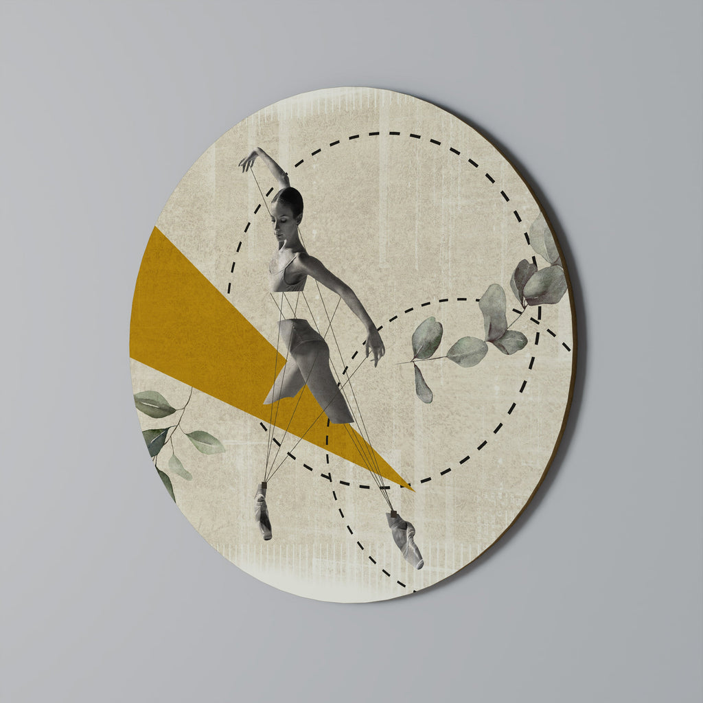 DREIECKBEWEGUNG Runde Wandkunst