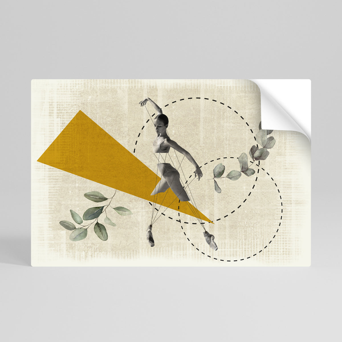 TRIANGLE MOVEMENT Selbstklebendes Horizontal-Poster