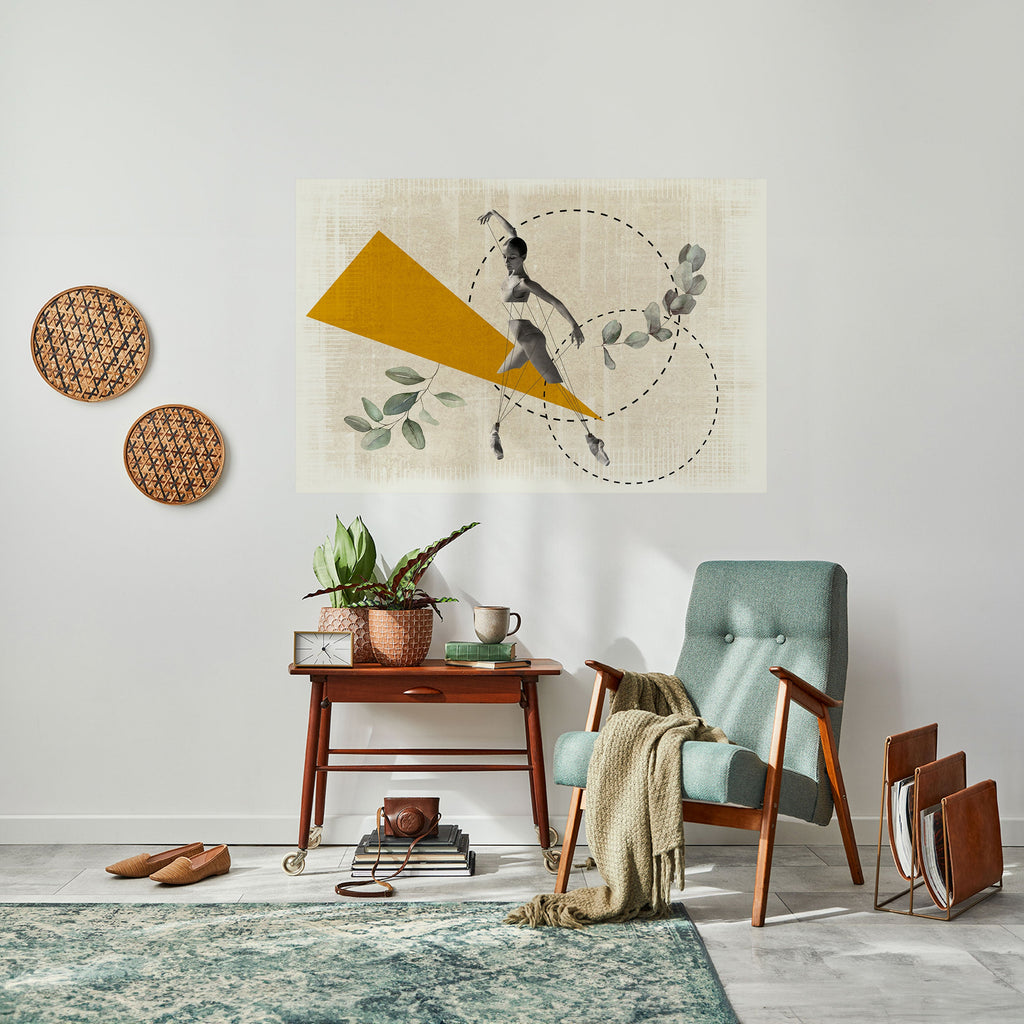 TRIANGLE MOVEMENT Horizontales Poster zum Abziehen und Aufkleben