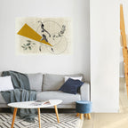 TRIANGLE MOVEMENT Selbstklebendes Horizontal-Poster