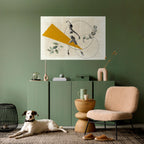 TRIANGLE MOVEMENT Selbstklebendes Horizontal-Poster