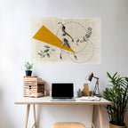 TRIANGLE MOVEMENT Selbstklebendes Horizontal-Poster