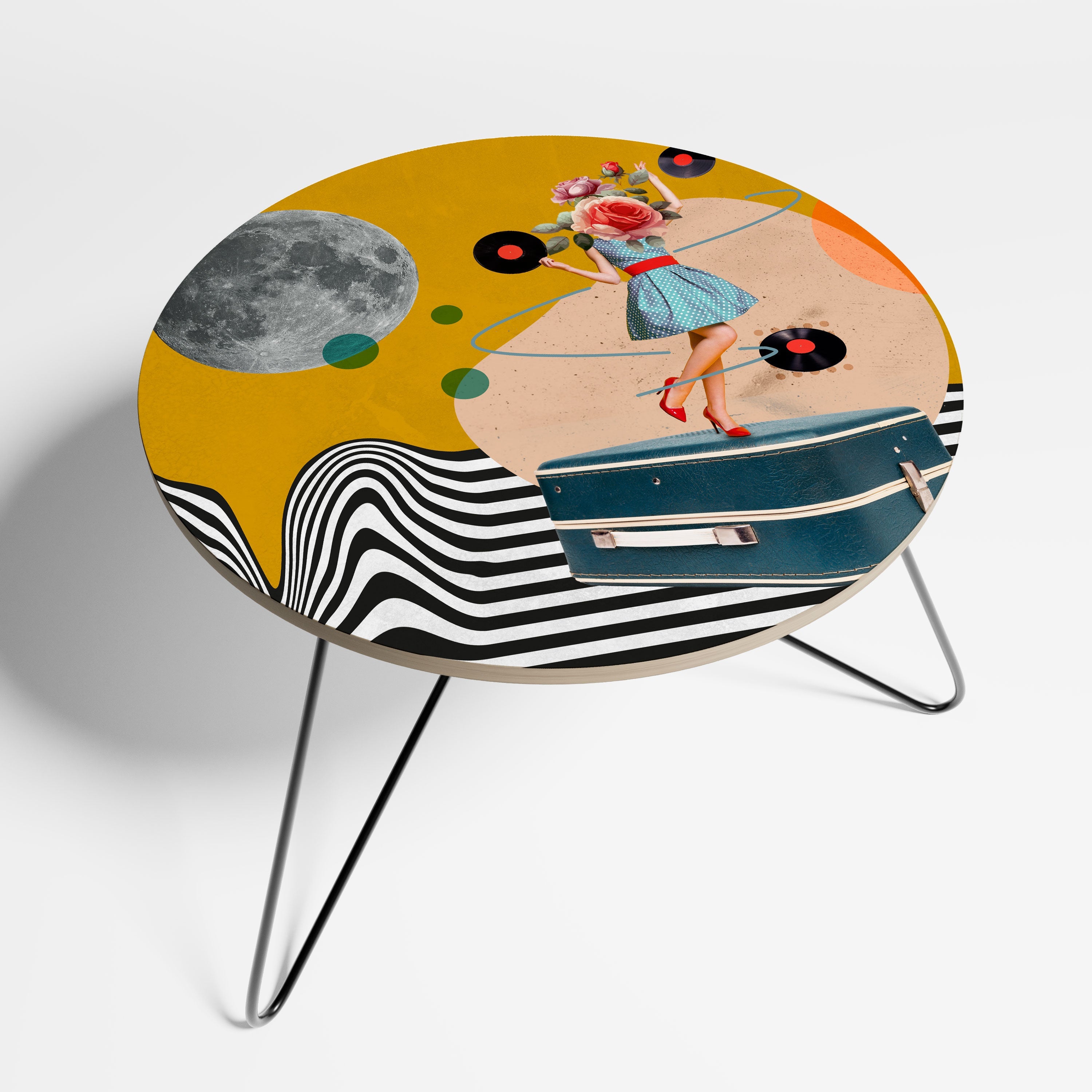 VINYL RETROSPECTION Couchtisch 60