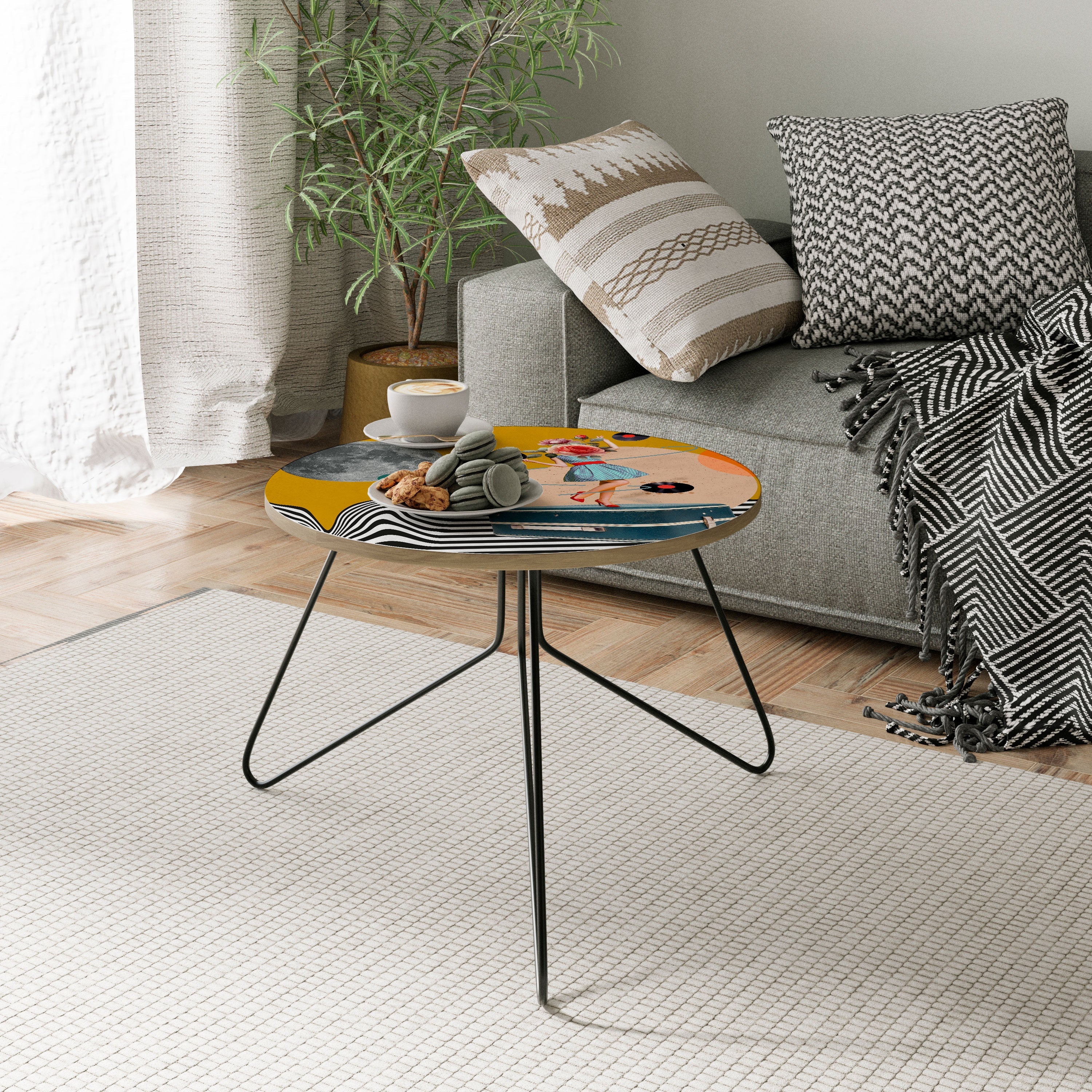 VINYL RETROSPECTION Couchtisch 60