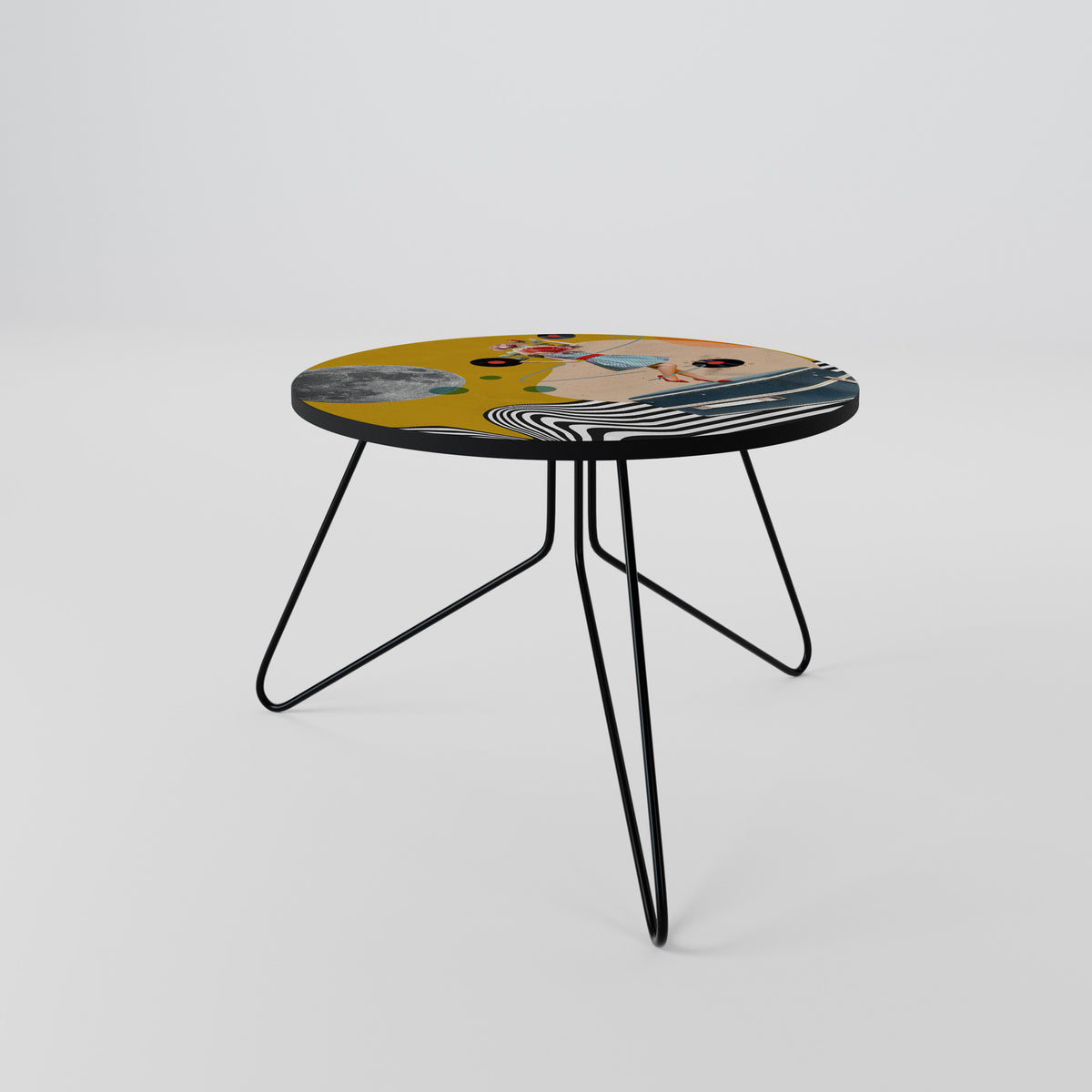VINYL RETROSPECTION Couchtisch