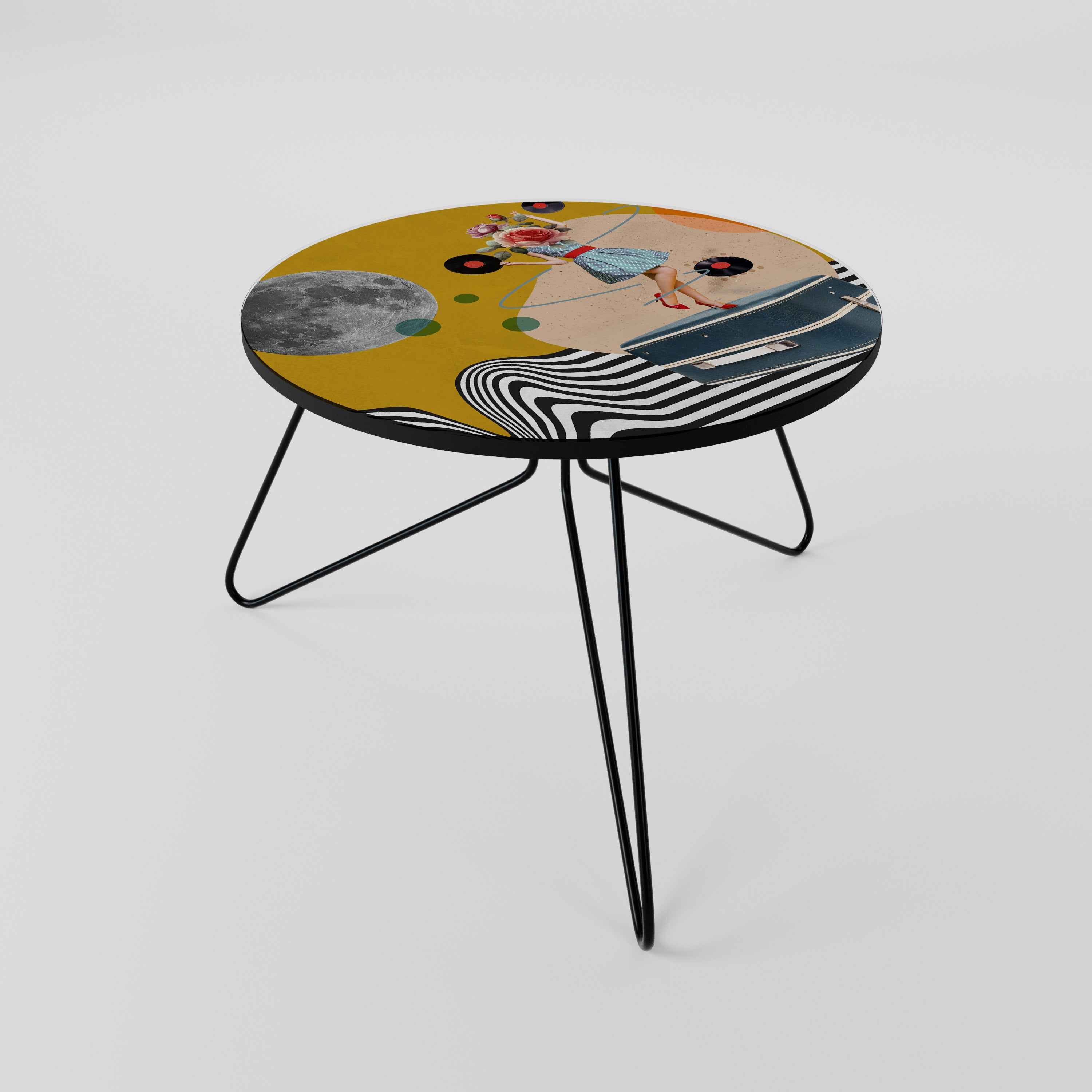 VINYL RETROSPECTION Couchtisch