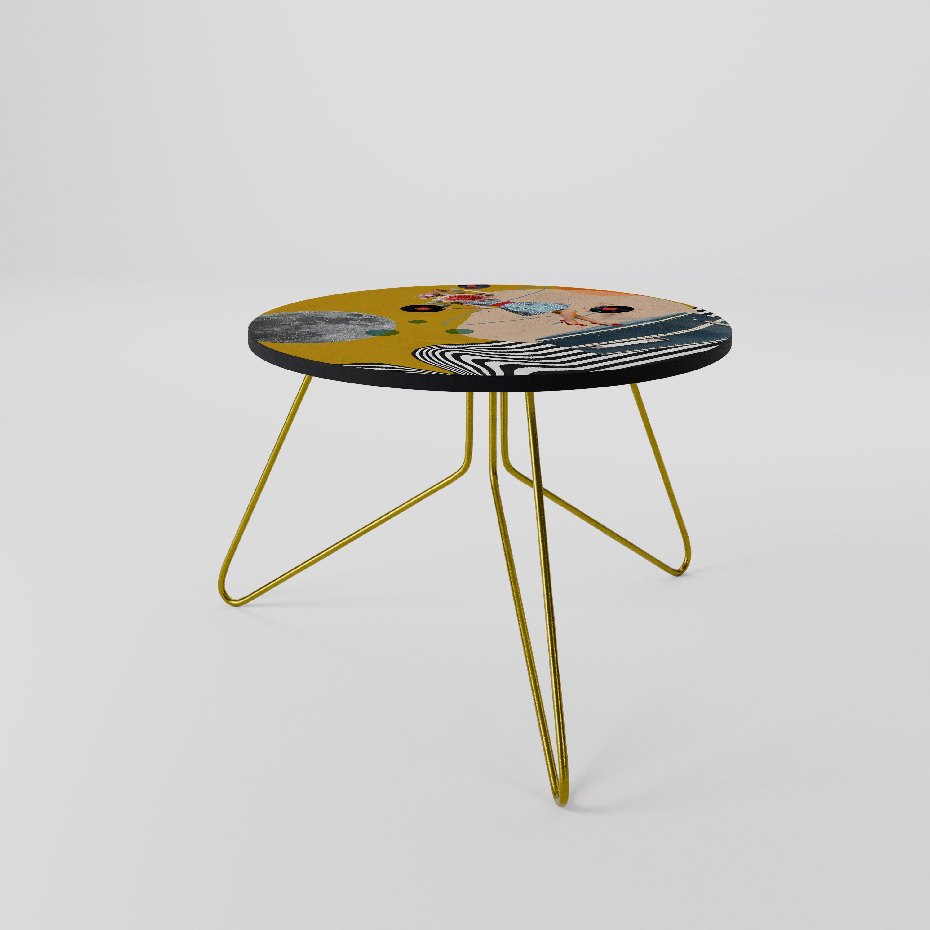 VINYL RETROSPECTION Couchtisch