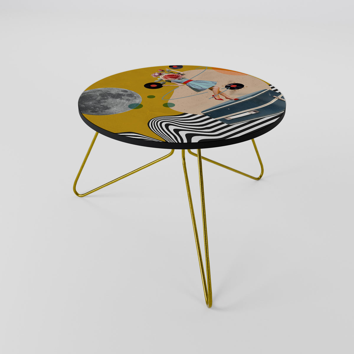 VINYL RETROSPECTION Couchtisch