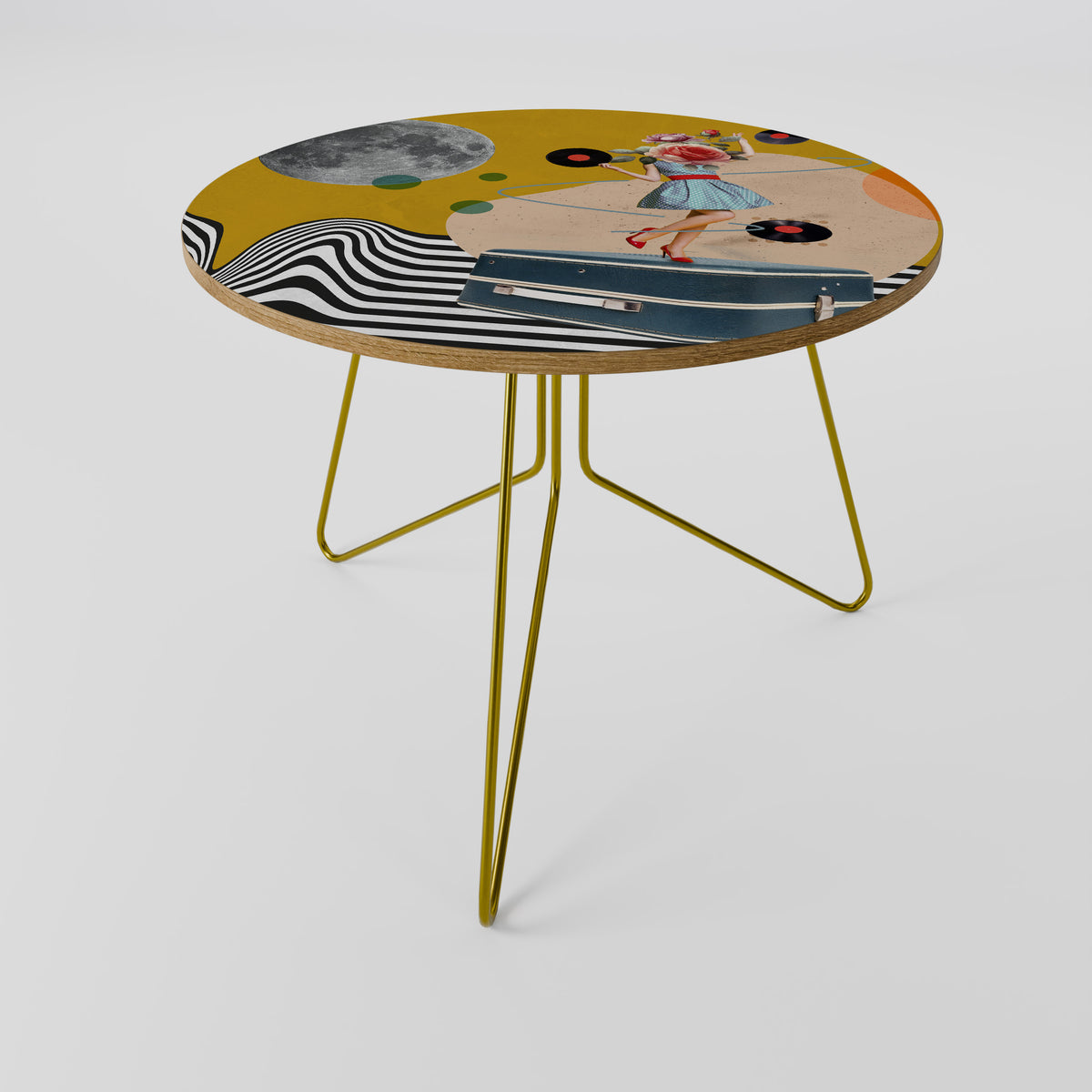 VINYL RETROSPECTION Couchtisch