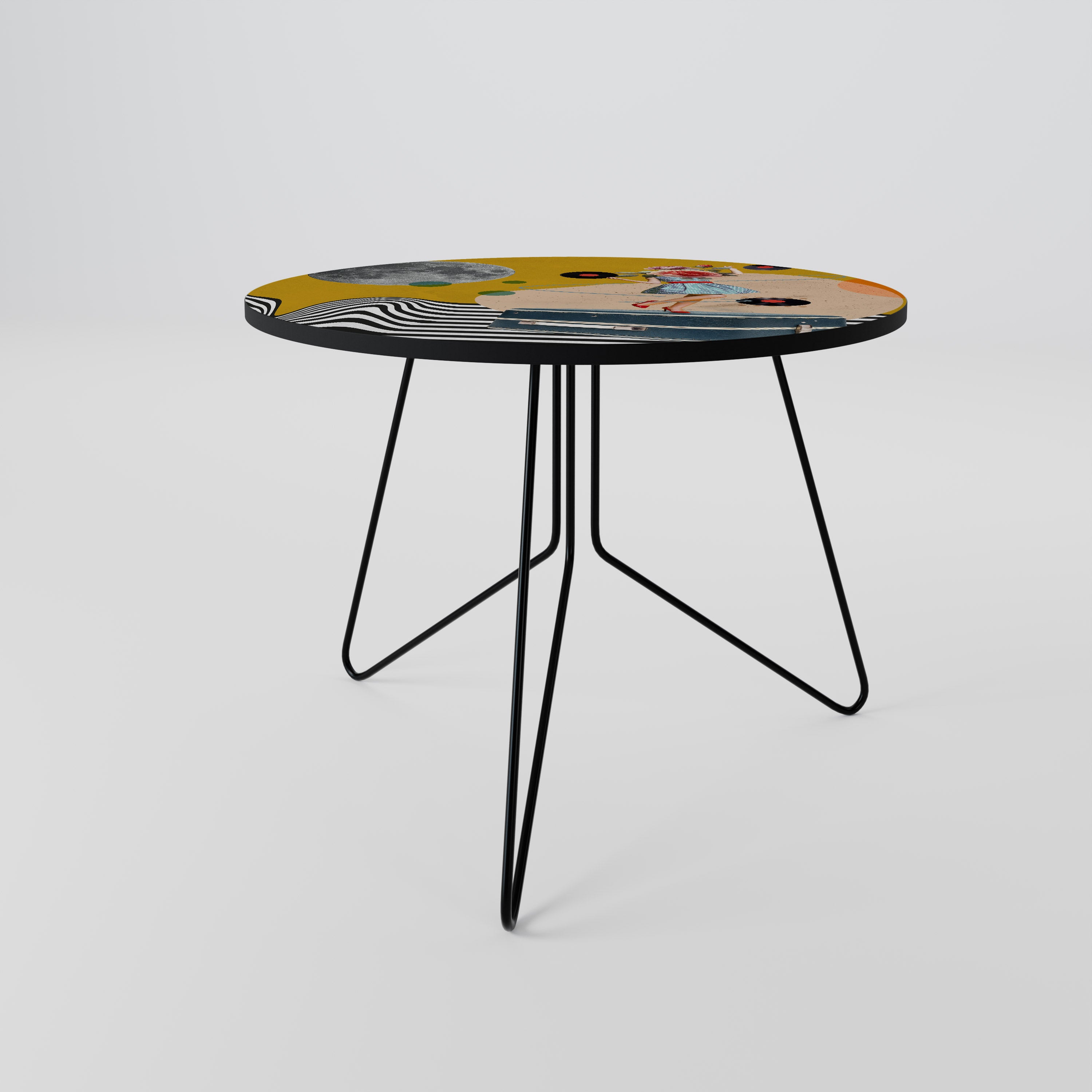VINYL RETROSPECTION Couchtisch