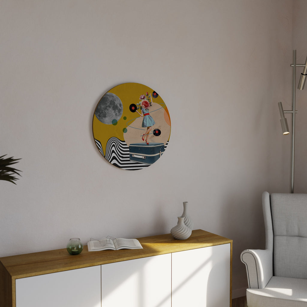 VINYL RETROSPECTION Runde Wandkunst