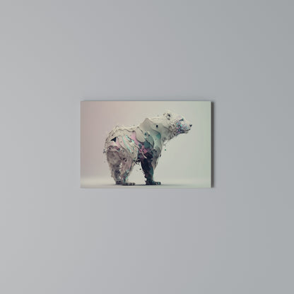 FUTURISTIC BEAR Horizontal Canvas Print