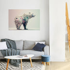 FUTURISTIC BEAR Peel and Stick Horizontal Poster