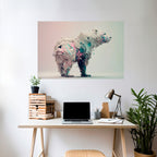 FUTURISTIC BEAR Peel and Stick Horizontal Poster