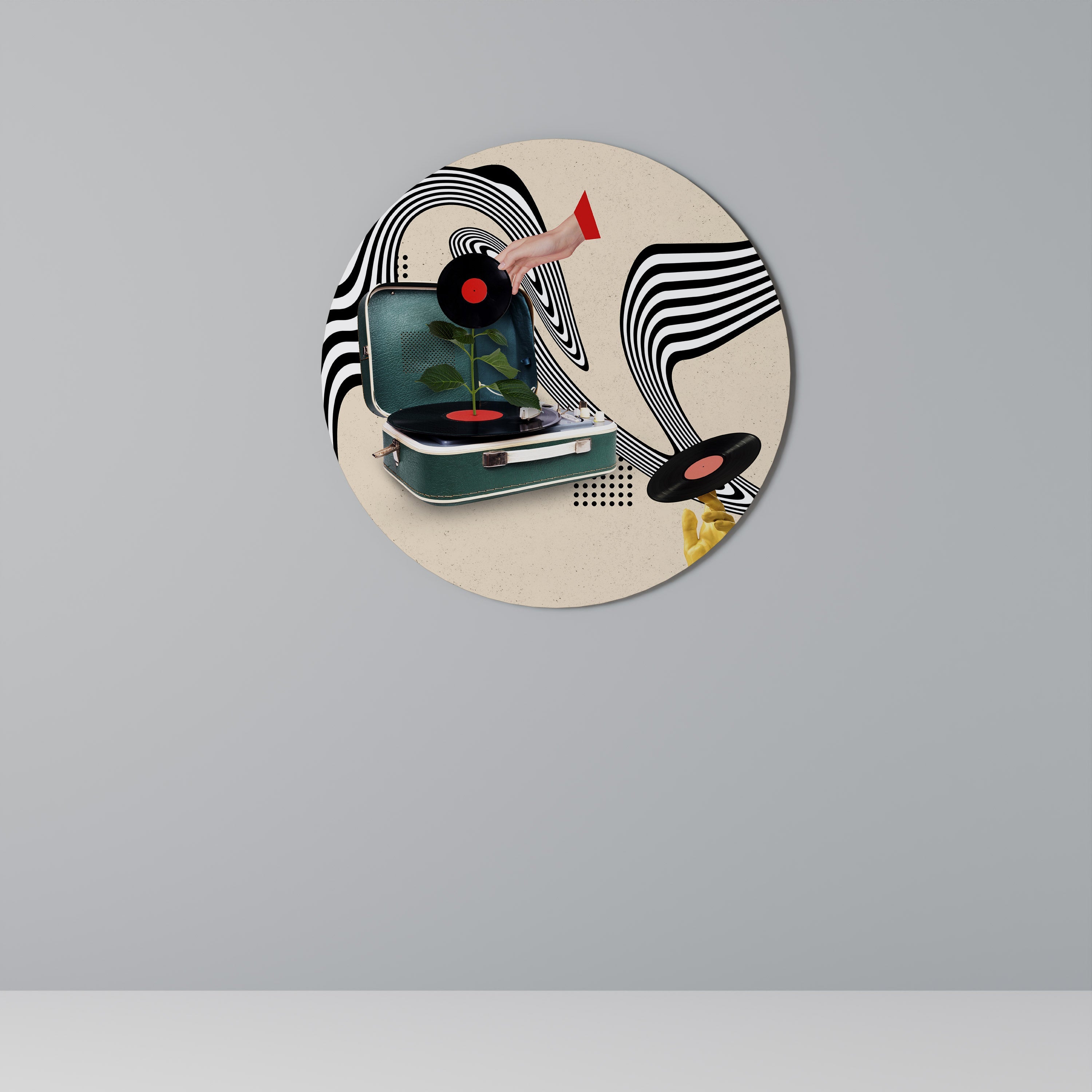 VINYL VARIATION Runde Wandkunst