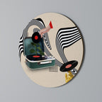 VINYL VARIATION Runde Wanddekoration Ø 69 cm