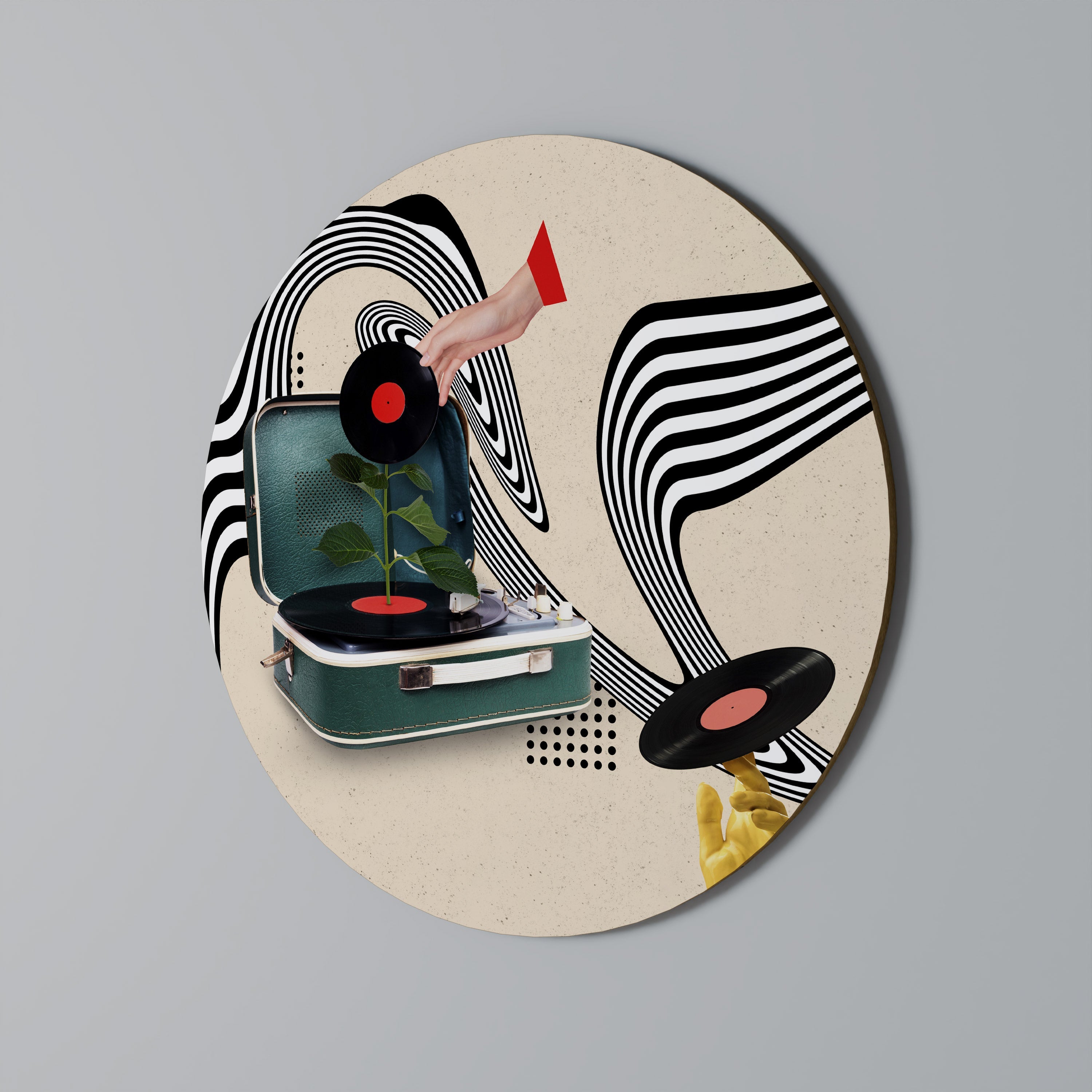 VINYL VARIATION Runde Wandkunst