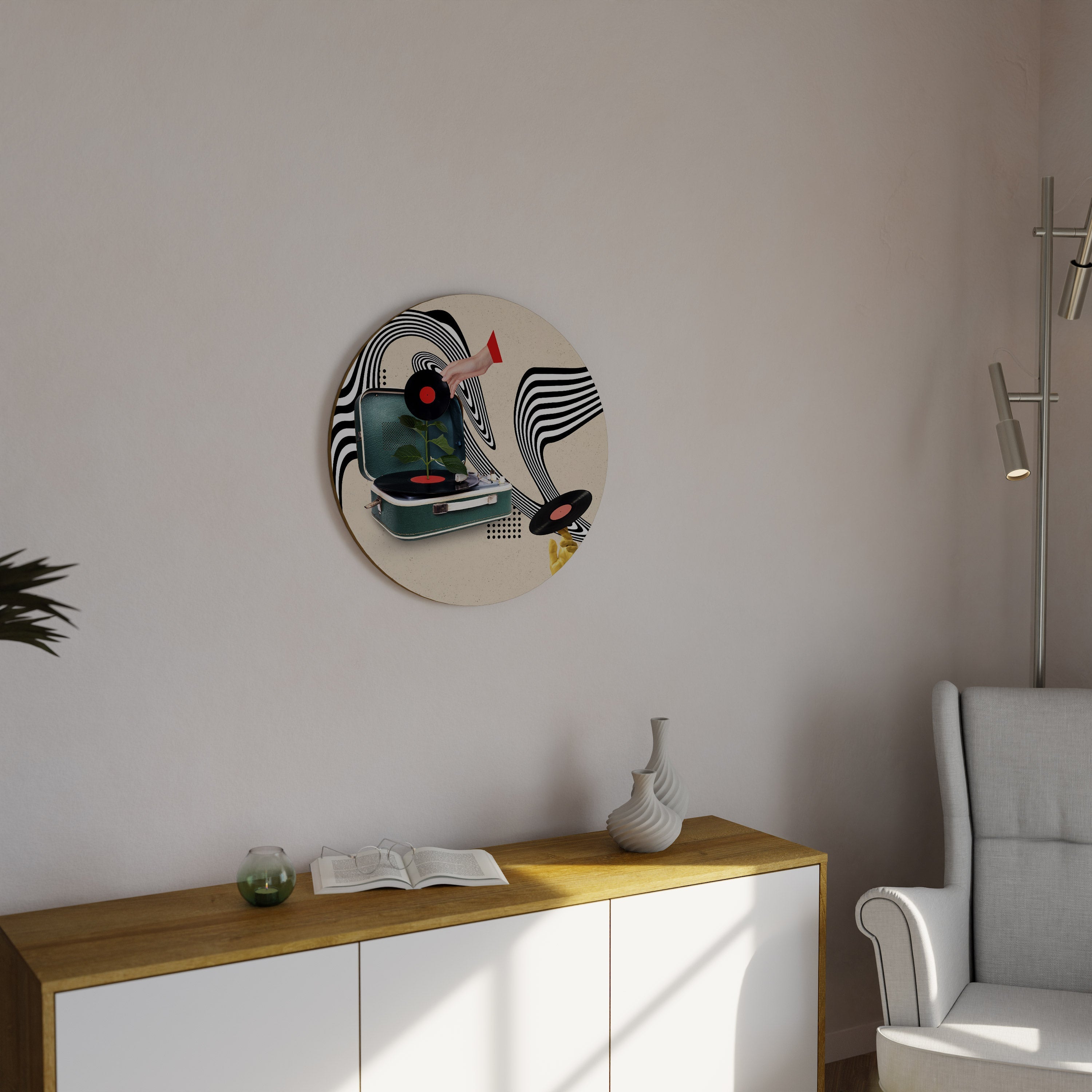 VINYL VARIATION Runde Wandkunst