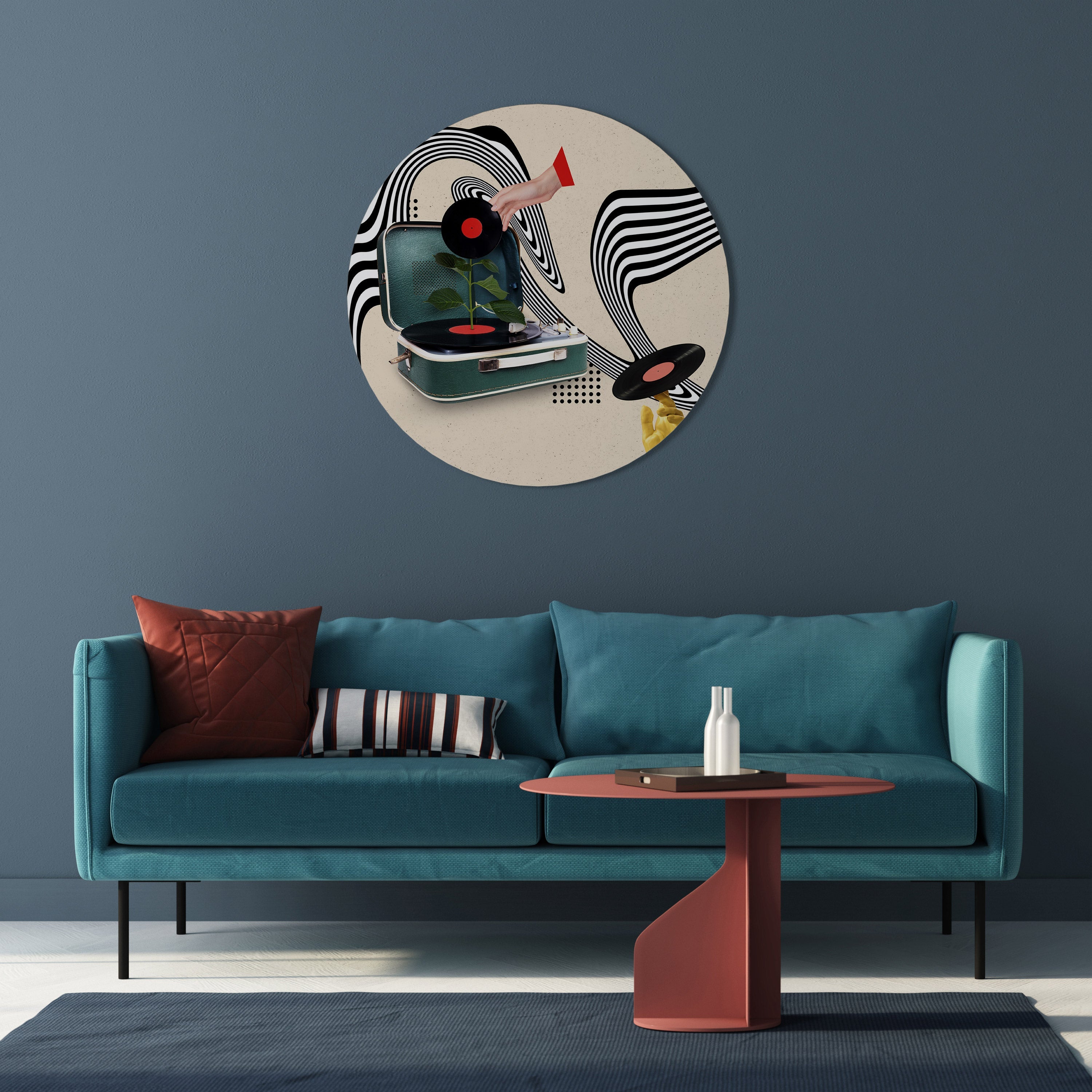 VINYL VARIATION Runde Wandkunst