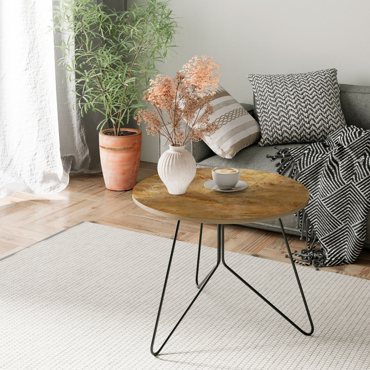 GILDED LEAF CASCADE Couchtisch
