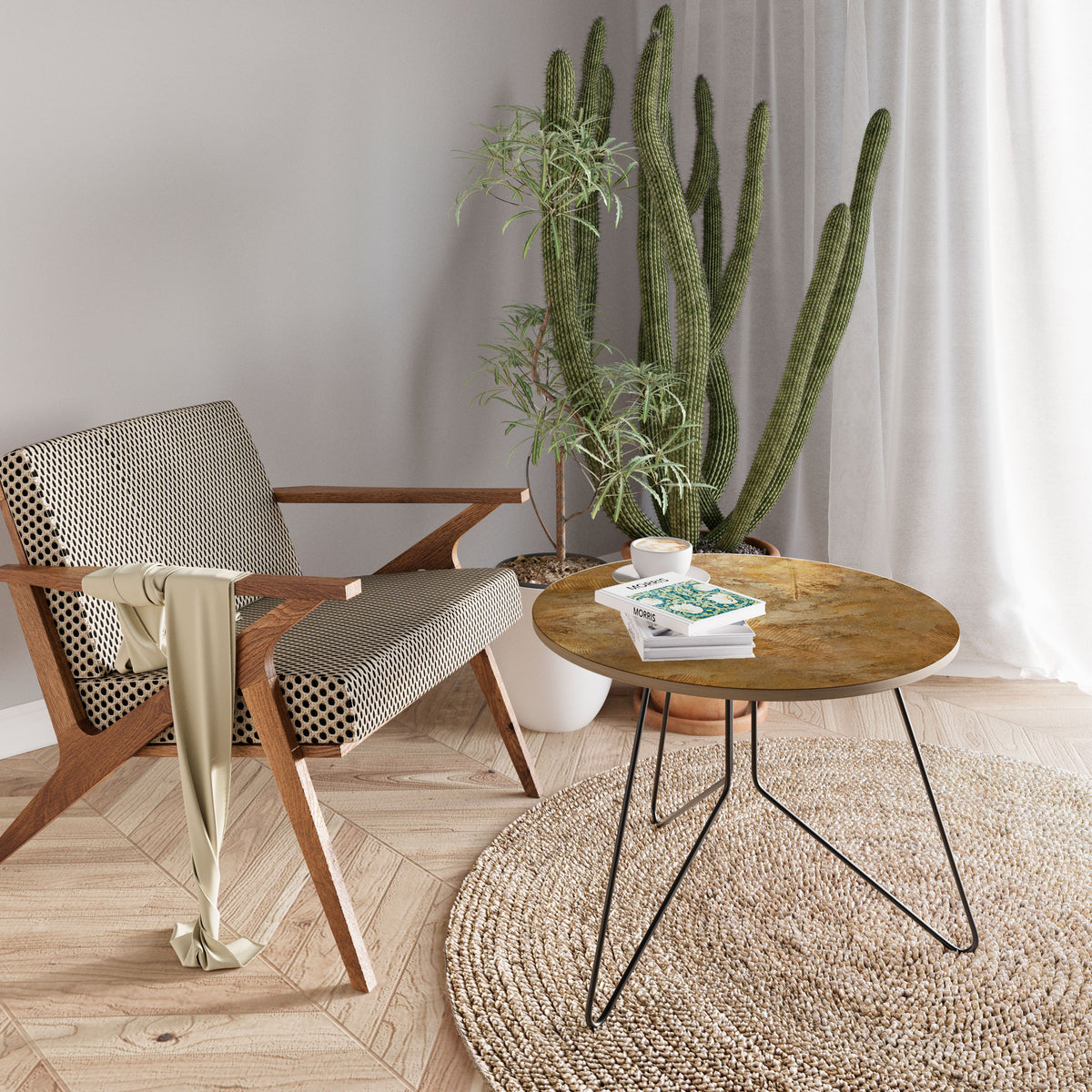 GILDED LEAF CASCADE Couchtisch