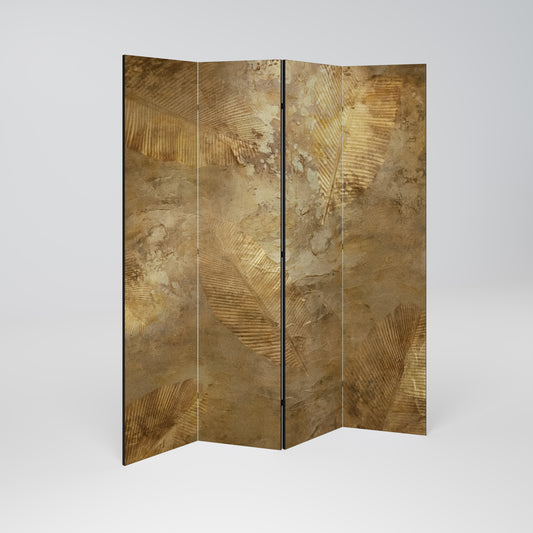 GILDED LEAF CASCADE 4-teiliger Paravent