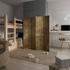 GILDED LEAF CASCADE Dekorativer Paravent - 4-teilig