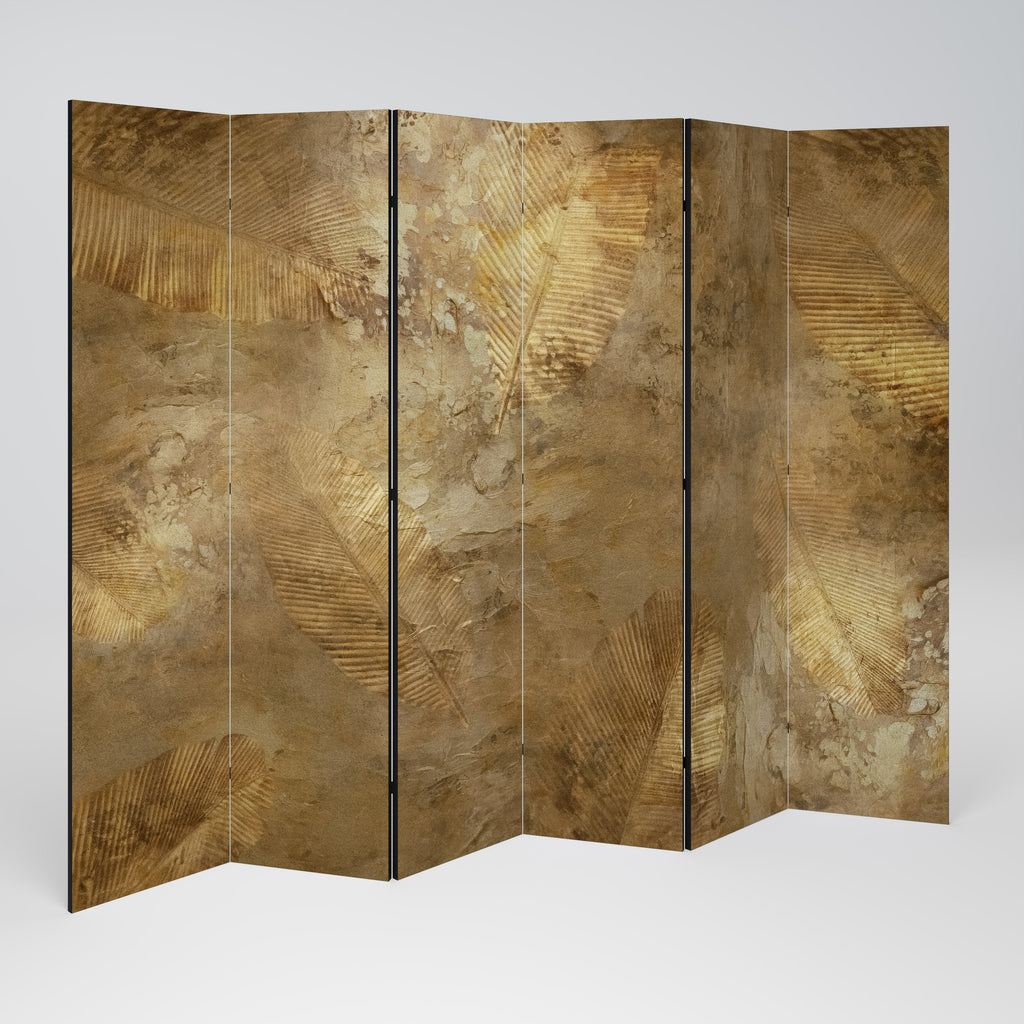 GILDED LEAF CASCADE Dekorativer 6-teiliger Raumteiler