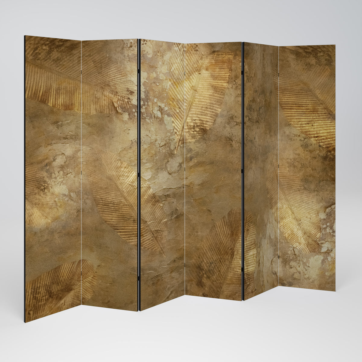 GILDED LEAF CASCADE 6-teiliger Paravent