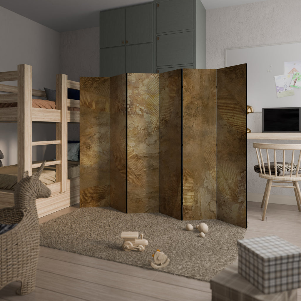 GILDED LEAF CASCADE Dekorativer 6-teiliger Raumteiler