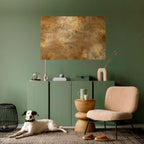 GILDED LEAF CASCADE Selbstklebendes Horizontal-Poster