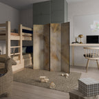 LEAVES OF SPLENDOR Dekorativer Paravent - 4-teilig