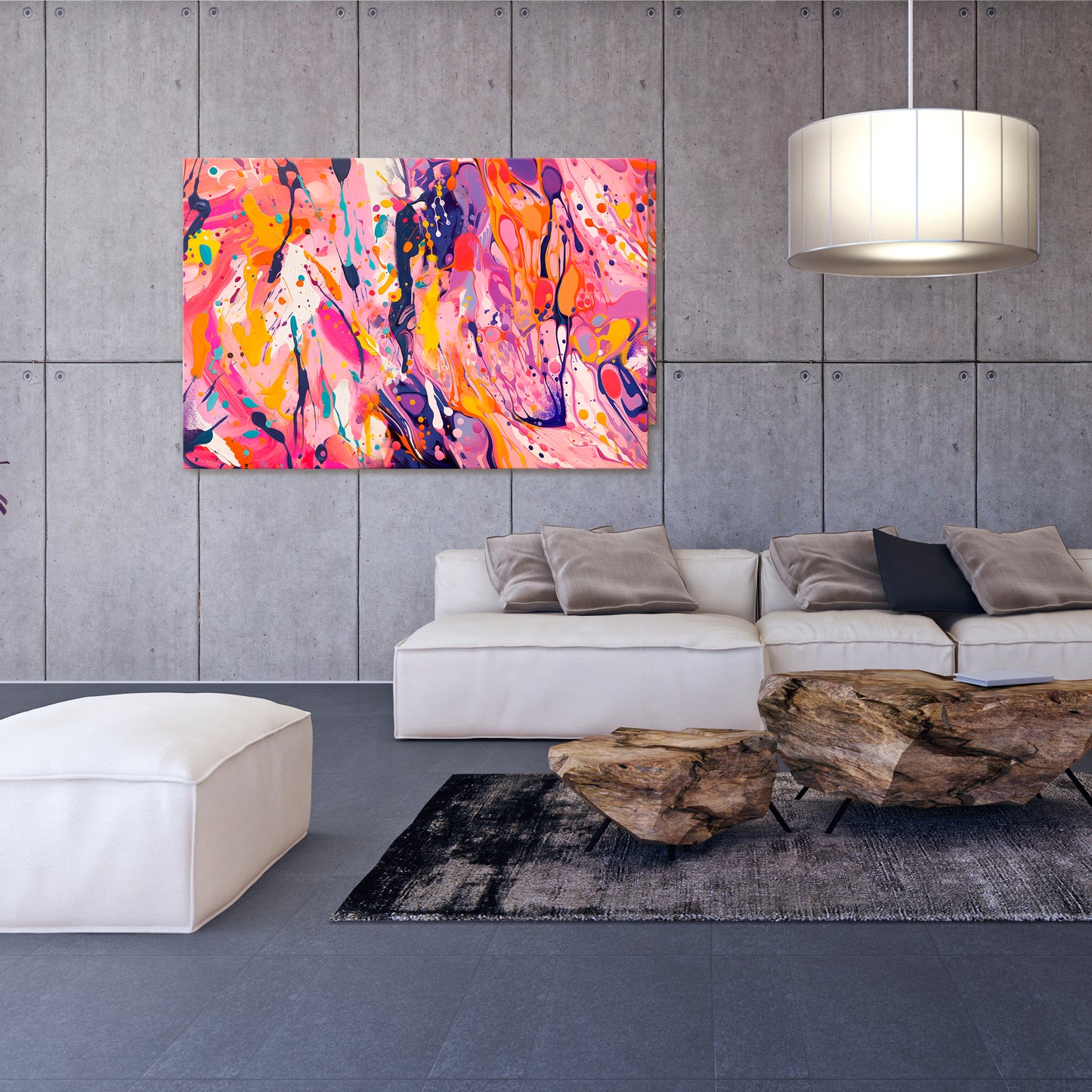 EXPRESSIVE ECHOES Horizontal Canvas Print